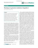 báo cáo khoa học: Musings on genome medicine: Hepatitis C David G Nathan and Stuart H Orkin