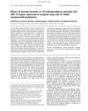 Báo cáo khoa học: Effects of juvenile hormone on 20-hydroxyecdysone-inducible EcR, HR3, E75 gene expression in imaginal wing cells of Plodia interpunctella lepidoptera