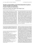 Báo cáo khoa học: Glycation and glycoxidation of low-density lipoproteins by glucose and low-molecular mass aldehydes Formation of modiﬁed and oxidized particles