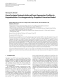 Báo cáo hóa học: Research Article Gene Systems Network Inferred from Expression Proﬁles in Hepatocellular Carcinogenesis by Graphical Gaussian Model