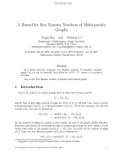 Báo cáo toán học: A Bound for Size Ramsey Numbers of Multi-partite Graphs