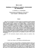 báo cáo khoa học: Génétique et évolution du génome mitochondrial des Métazoaires