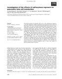 Báo cáo khoa học: Investigation of the effects of sulfonylurea exposure on pancreatic beta cell metabolism