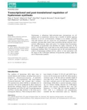 Báo cáo khoa học: Transcriptional and post-translational regulation of hyaluronan synthesi