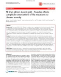 Báo cáo y học: All that glitters is not gold - founder effects complicate associations of flu mutations to disease severity