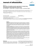 Báo cáo y học: Early Detection of cytokine protein expression in mouse lung homogenates using suspension bead array