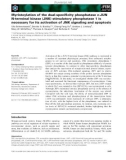 Báo cáo khoa học: Myristoylation of the dual-speciﬁcity phosphatase c-JUN N-terminal kinase (JNK) stimulatory phosphatase 1 is necessary for its activation of JNK signaling and apoptosis