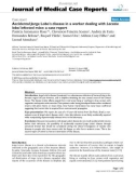 Báo cáo y học: Accidental Jorge Lobo's disease in a worker dealing with Lacazia loboi infected mice: a case report