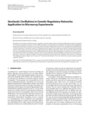 Báo cáo hóa học: Stochastic Oscillations in Genetic Regulatory Networks: Application to Microarray Experiments