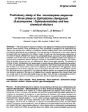 Báo cáo khoa học: Preliminary study of the monoterpene response of three pines to Ophiostoma clavigerum (Ascomycetes : Ophiostomatales) and two chemical elicitors