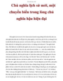 Chủ nghĩa lịch sử mới, một chuyển biến trong lòng chủ nghĩa hậu hiện đại