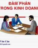 Bài giảng Đàm phán trong kinh doanh - Trần Văn Của