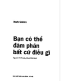 bạn có thể đàm phán bất cứ điều gì: phần 1