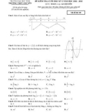 Đề thi học kì 1 môn Toán lớp 12 năm 2022-2023 có đáp án - Trường THPT chuyên ĐH Vinh, Nghệ An