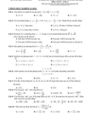 Đề thi khảo sát chất lượng đầu năm lớp 11 năm học 2017-2018 môn Toán trường THPT Xuân Hòa