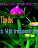 Bài Tập đọc: Mặt trời xanh của tôi - Bài giảng điện tử Tiếng việt 3 - GV.Hoàng Thi Thơ