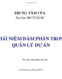 Bài giảng Khái niệm đàm phán trong quản lý dự án - TS. Lưu Trường Văn