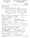Đề thi giữa học kì 1 môn Toán lớp 10 năm 2020-2021 có đáp án - Trường THPT Trần Văn Dư