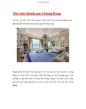 Nhà như khách sạn ở Hong Kong