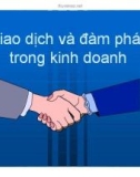 Bài giảng Giao dịch và đàm phán trong kinh doanh: Chương 10 - PGS.TS Nguyễn Thị Xuân Hương