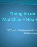 Thông tin du lịch Mai Châu - Hòa Bình