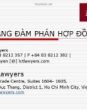 Bài giảng Kỹ năng đàm phán hợp đồng