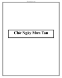 Truyện ngắn Chờ Ngày Mưa Tan