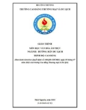 Giáo trình Văn hoá ẩm thực (Ngành: Hướng dẫn du lịch - Cao đẳng) - Trường Cao đẳng Thương mại và Du lịch Thái Nguyên