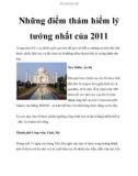 Những điểm thám hiểm lý tưởng nhất của 2011