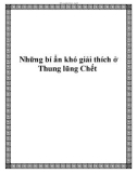 Những bí ẩn khó giải thích ở Thung lũng Chết