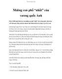 Những con phố “nhất” của vương quốc Anh