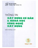 Thông tin Xây dựng cơ bản và khoa học công nghệ xây dựng – Số 5/2016