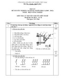 Đáp án đề thi tốt nghiệp cao đẳng nghề khóa 3 (2009-2012) - Nghề: Điện công nghiệp - Môn thi: Lý thuyết chuyên môn nghề - Mã đề thi: DA ĐCN-LT13