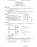 Đề thi HK V môn Điện tử công suất lớp Cao đẳng - CĐKT Cao Thắng