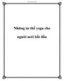 Những tư thế yoga cho người mới bắt đầu