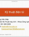 Bài giảng Kỹ thuật điện tử: Chương 2 - Hoàng Văn Hiệp