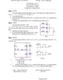 Đề thi môn Điện tử tương tự - Học kỳ V