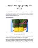 Ghé Bắc Ninh nghe quan họ, nếm đặc sản