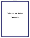 Ngôn ngữ khi du lịch Campuchia