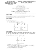 Đề thi HK môn Kỹ thuật điện lớp Cao đẳng năm 2015 - CĐKT Cao Thắng - Mã đề 1513