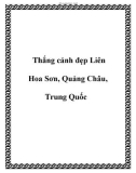 Thắng cảnh đẹp Liên Hoa Sơn, Quảng Châu, Trung Quốc