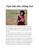 Tạm biệt nhé, chàng trai