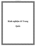 Kinh nghiệm đi Trung Quốc