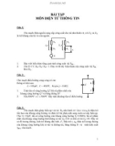 Bài tập môn điện tử thông tin