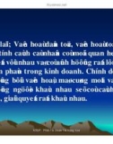 Cách đàm phán trong kinh doanh hiệu quả phần 6