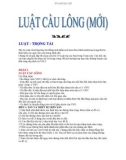 LUẬT CẦU LÔNG