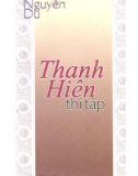 Tập thơ chữ Hán - Thanh hiên thi tập: Phần 1