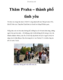 Thăm Praha – thành phố tình yêu