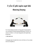 3 yếu tố phi ngôn ngữ khi thương lượng