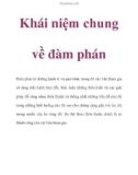 Khái niệm chung về đàm phán